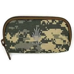 Kizer Knife Pouch Case Fur Lined Zip Closure 5" Digital Camo EDC - 0001