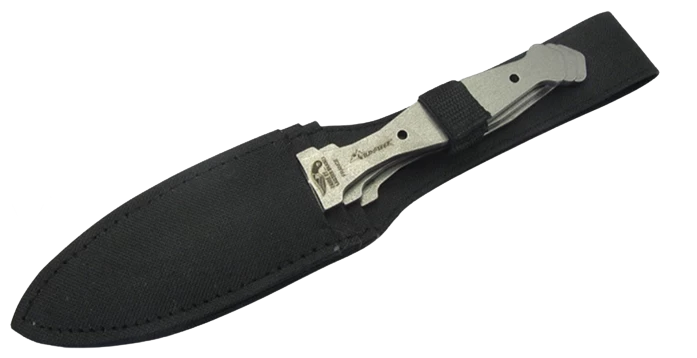 WildSteer Mosquito Gray Double Edge Stainless Spear Pt 3pc Throwing Knives MOS01 4 WildSteer Mosquito Gray Double Edge Stainless Spear Pt 3pc Throwing Knives MOS01 - Image 2