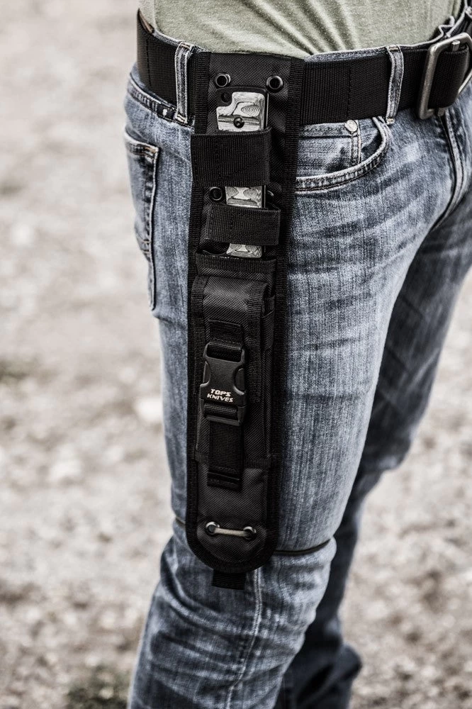 TOPS Prather War Bowie Fixed Black Blade Gray Rocky Mountain Handle Knife PWB01 7 TOPS Prather War Bowie Fixed Black Blade Gray Rocky Mountain Handle Knife PWB01 - Image 5