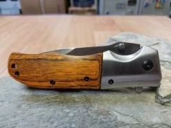 Elk Ridge 8" Pakkawood Folding Assisted Open Pocket Knife Satin - A165PW -Knives = the best. 12 fe303fe2 113d 463a 9654 4b51eba6b31c