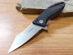 Kershaw Grinder Black Linerlock Assisted Open Folding Pocket Knife 1319 -Knives = the best. 1319