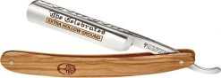 Boker Folding Carbon Steel Satin Blade Olive Wood The Celebrated Razor 140327