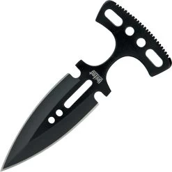 United Cutlery Black One Piece Fixed Double Edge Blade Push Dagger 1488B