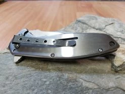 Elk Ridge Ballistic Assisted Open White Smooth Bone Pocket Knife - A163BN -Knives = the best. 163d