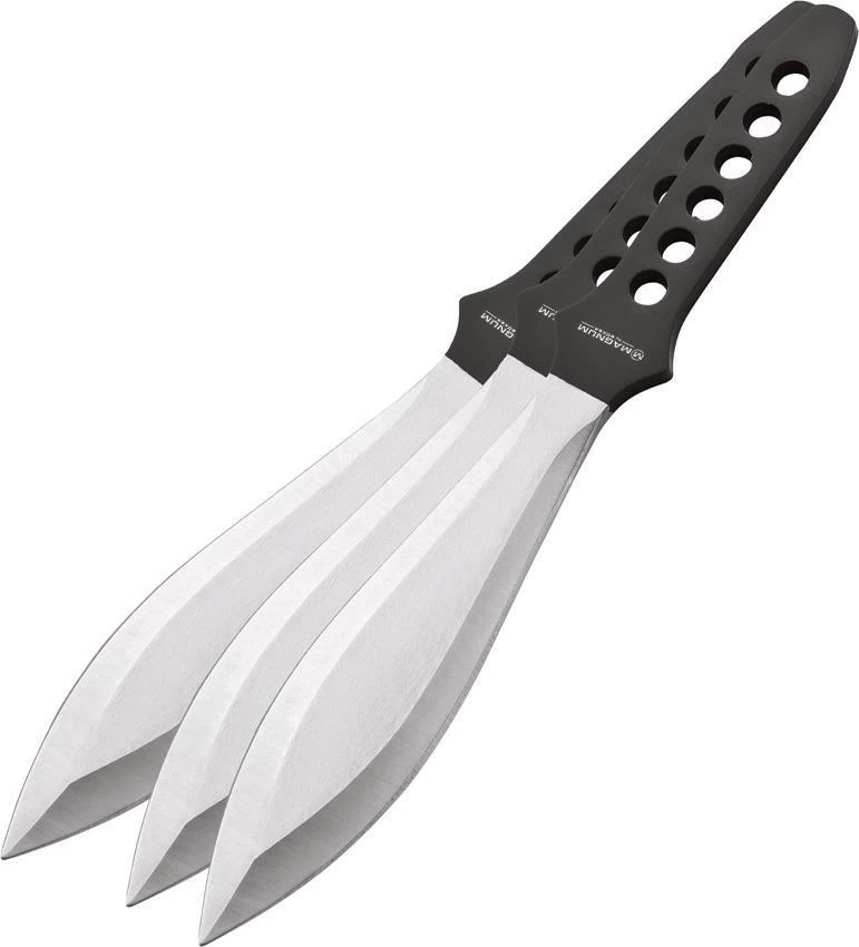 Boker Magnum Set Of 3 Double Edge Black Profi I Fixed Throwing Knives - M02GL193 5 Boker Magnum Set Of 3 Double Edge Black Profi I Fixed Throwing Knives - M02GL193 - Image 3