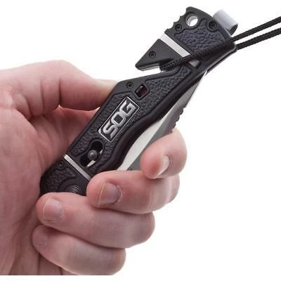 SOG Trident Elite A/O Arc Lock AUS-8 Stainless Folding Black Knife TF101CP 4 SOG Trident Elite A/O Arc Lock AUS-8 Stainless Folding Black Knife TF101CP - Image 2