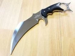 United Cutlery Gil Hibben Silver Chrome Karambit Claw Dagger Knife 5Cr15 Micarta - 5054 -Knives = the best. 1 8f67fc55 5b49 473a 99af aa49d9d4af8f
