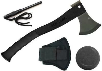 Schrade Black 15 3/4" Survival Axe + Ferro Rod + Sharpener Axe2l 4 Schrade Black 15 3/4" Survival Axe + Ferro Rod + Sharpener Axe2l - Image 2