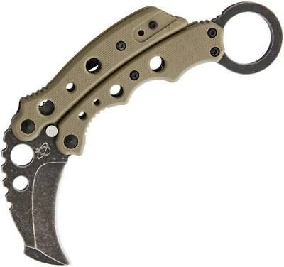 Mantis Vuja De Karambit Desert Tan Folding Pocket Knife G-10 Handles MK4DTSW 4 Mantis Vuja De Karambit Desert Tan Folding Pocket Knife G-10 Handles MK4DTSW - Image 2