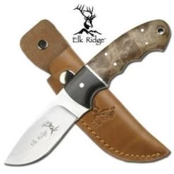 Elk Ridge Fixed Blade Burlwood & Black 8" Knife 128 -Knives = the best. 22 5d8a777c 85a8 454d 8361 77c04dc2c673
