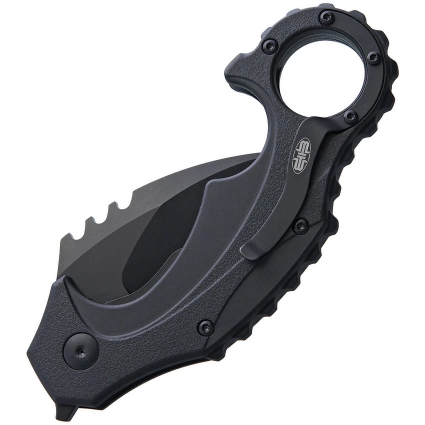 Brous Blades Enforcer Imported Linerlock Blackout Karambit Folding Knife M001b 4 Brous Blades Enforcer Imported Linerlock Blackout Karambit Folding Knife M001b - Image 2