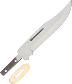 Lot Of 3 Knife Blade Blanks 8 3/8" Clip Point Hunter Stainless Knife Making - 0S34