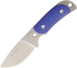 Real Steel Hunter 165 Blue G10 Stainless Fixed Neck Knife W/ Sheath 3534