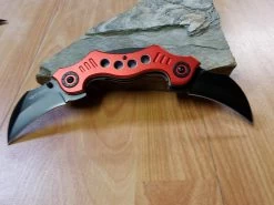 Dual Blade Red And Black Hawkbill Karambit Pocket Knife - 3645rd -Knives = the best. 3645a f68c49d2 1b0e 40fd b12a 268012eb45ac