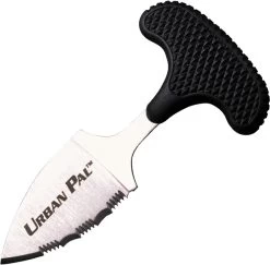 Cold Steel Urban Pal Black T-Handle Stainless Serrated Fixed Push Dagger Knife 43LS