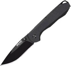Bear Edge Knives Linerlock A/O Black Finish Folding Blade G10 Handle Knife 61101