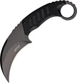 MTech Stainless Black G-10 Tactical Karambit Fixed Blade Neck Knife 665BK