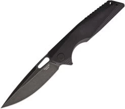 Rike Black Titanium Framelock Knife 154CM Stainless Blade G10 Handle 802GB