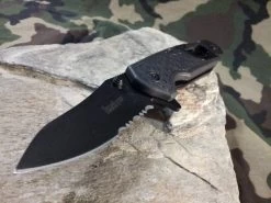 Kershaw Funxion EMT Linerlock A/O Black Belt Cutter Folding Knife 8100 -Knives = the best. 8100b
