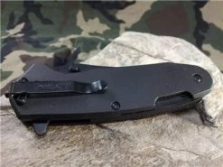 Kershaw Funxion EMT Linerlock A/O Black Belt Cutter Folding Knife 8100 -Knives = the best. 8100c