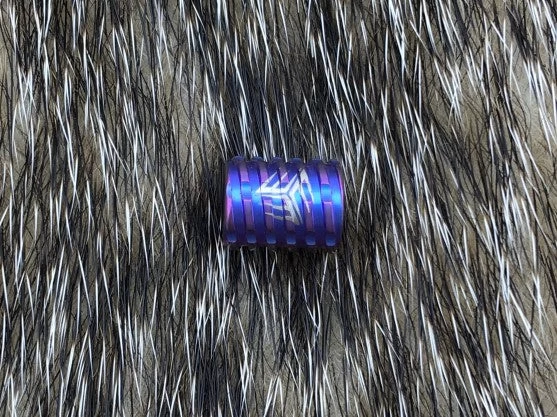 WE KNIFE Co. Titanium Purple Anodized Finish Construction Lanyard Bead A02B 2 WE KNIFE Co. Titanium Purple Anodized Finish Construction Lanyard Bead A02B