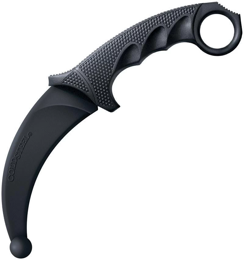 Cold Steel Karambit Trainer Black Rubber One Piece Fixed Training Knife 92R49 5 Cold Steel Karambit Trainer Black Rubber One Piece Fixed Training Knife 92R49 - Image 3