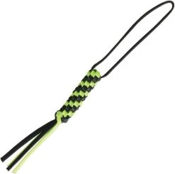 WE KNIFE Co Black & Green Braided Paracord Construction Knife Lanyard A03A