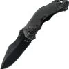 Schrade Linerlock A/O Black Stainless Folding Blade Aluminum Handle Knife A4B
