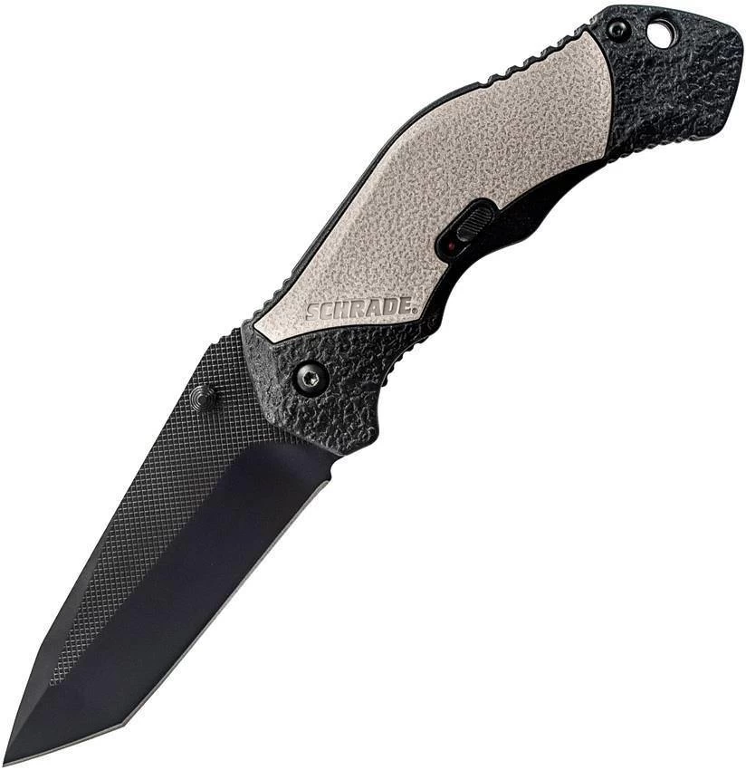 SCHRADE Assist Open Tanto Gray 4034 SS Aluminum Folding Blade Pocket Knife A4BGTCP 3 SCHRADE Assist Open Tanto Gray 4034 SS Aluminum Folding Blade Pocket Knife A4BGTCP