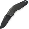 SCHRADE MAGIC Linerlock Black Assist Opening Serrated Folding Blade Knife A5BS
