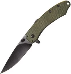 Front Page 30 ABKT Tac Ember Linerlock A/O Green G10 Folding 8Cr13MoV Pocket Knife 067G