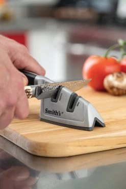 Smith's Sharpeners Black/White EdgeGrip Coarse & Fine Knife Sharpener 51181 -Knives = the best. AC51181 add 02
