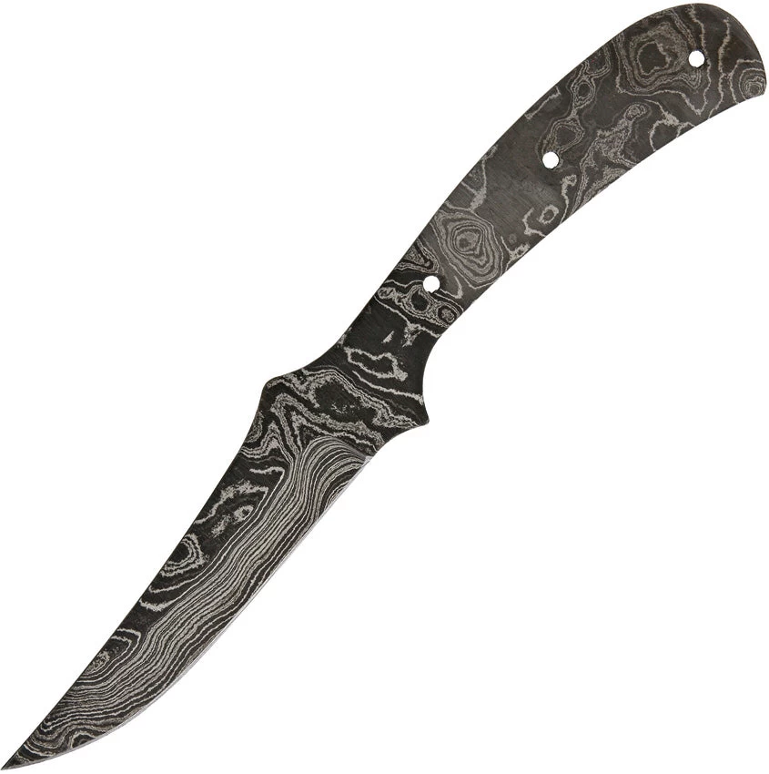Alabama Damascus Steel Clip Pt 8.5" Fixed Blade Full Tang Knife Blank S014 3 Alabama Damascus Steel Clip Pt 8.5" Fixed Blade Full Tang Knife Blank S014
