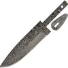 Alabama Damascus Steel Black 7.5" Fixed Drop Pt Knife Blade Blank & Guard S074 -Knives = the best. ADS074