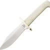 Bear & Son Baby White Bone Handle Stainless Fixed Bowie Knife W/ Sheath WSB0012 -Knives = the best. B0012
