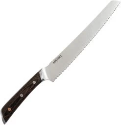 Barebones Living No. 9 Bread Brown Pakkawood 5Cr15MoV Kitchen Knife 492