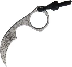 Bastinelli Creations Diagnostic Skull Bohler N690 Fixed Blade Karambit Knife 06S