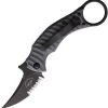 Bastinelli Creations Mako Linerlock Serrated N690 Karambit Folding Knife 18g -Knives = the best. BAS18G