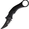 Bastinelli Creations Mako Linerlock Serrated D2 Karambit Folding Knife 18s -Knives = the best. BAS18S