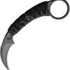 Bastinelli Creations PiKa Black Bohler N690 Fixed Blade Karambit Knife 202BM -Knives = the best. BAS202BM