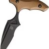 Bastinelli Creations MANAIA Push Dagger Coyote Fixed Blade Knife 219 -Knives = the best. BAS219C