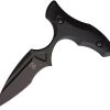 Bastinelli Creations MANAIA Push Dagger Black Fixed Blade Knife 219