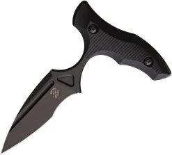 Bastinelli Creations MANAIA Push Dagger Black Fixed Blade Knife 219