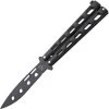 Bear & Son Butterfly Black Powder Coat Balisong Knife 115btr -Knives = the best. BC115BTR