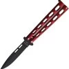 Bear & Son Balisong Red Stainless Spear Point Butterfly Knife 115R -Knives = the best. BC115R