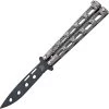 Bear & Son Butterfly Silver Powder Coat Balisong Knife 115tr