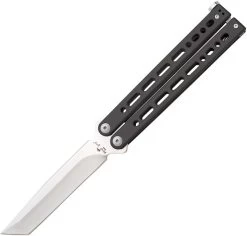 Bear Ops Bear Song VIII Balisong Black Stainless 154CM Tanto Butterfly Knife 810SSBKS