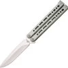Bear Ops Bear Song VII Balisong Gray Stainless 154CM Spear Pt Butterfly Knife 820SSS -Knives = the best. BC820SSS