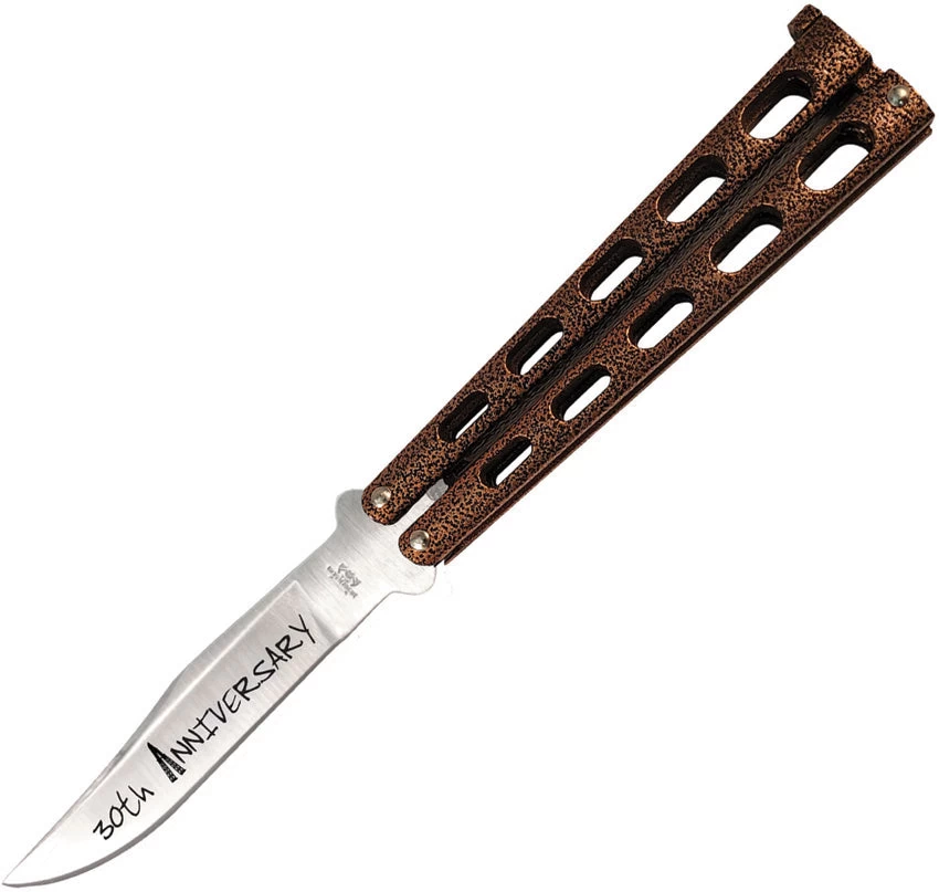 Bear & Son Anniversary Butterfly Copper Knife (Balisong) 114cv 3 Bear & Son Anniversary Butterfly Copper Knife (Balisong) 114cv