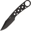 Blackjack Model 155 Black Stainless Fixed Blade Neck Knife W/ Sheath 155BK -Knives = the best. BCB155BK